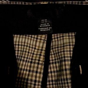 Plaid dress pants